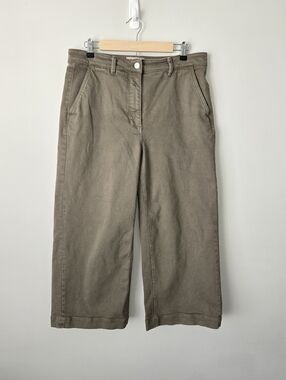 Everlane Cropped Wide Leg High Waist Pants